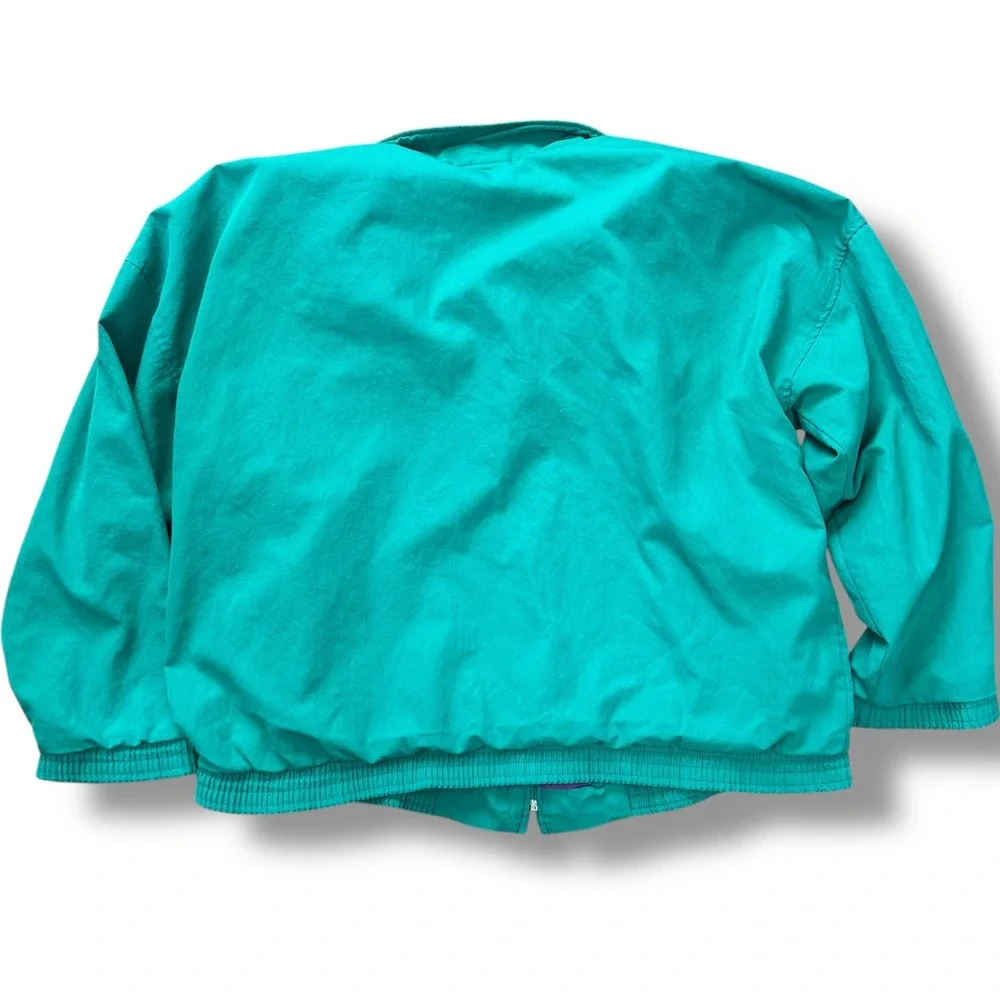 Vintage‎ 90s AT&T Network Systems Windbreaker Jacket Teal Purple XX-Large USA